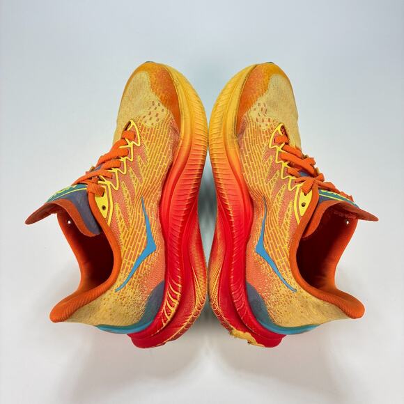 Hoka Mach 6 Orange Red Kids Running Shoes Sneakers 1147553 PYS Youth Size 4MD - Picture 8 of 12